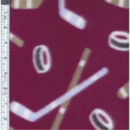 TEXTILE CREATIONS Textile Creations MFP-304-70 Sport Fleece; Hockey Maroon MFP-304-70